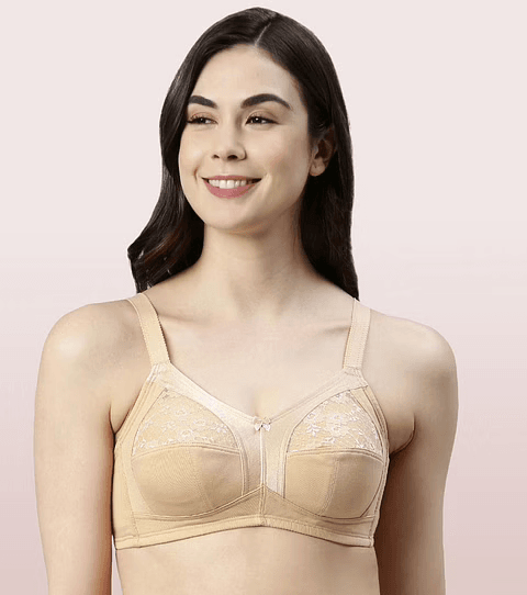 ENAMOR - (A014 - 01N) SUPER CONTOURING M-FRAME FULL SUPPORT BRA (COLOR - SKIN)