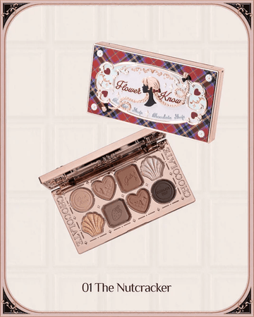 Flower Knows - Chocolate Wonder-Shop Eight-Color Eyeshadow Palette (01 The Nutcracker)