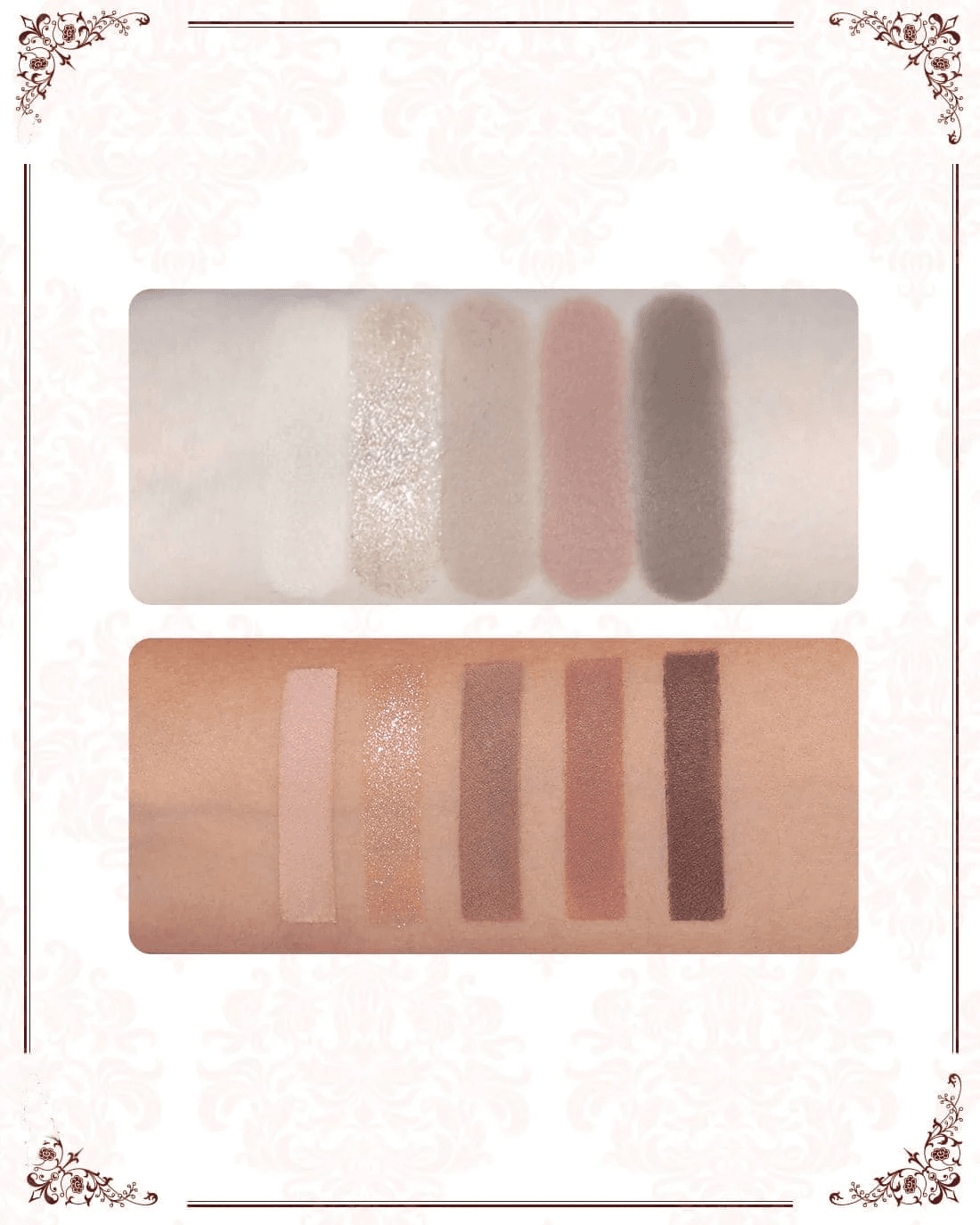 FLOWER KNOWS – STRAWBERRY ROCOCO 5 COLOR EYESHADOW PALETTE (01 Ice-cream Latte)