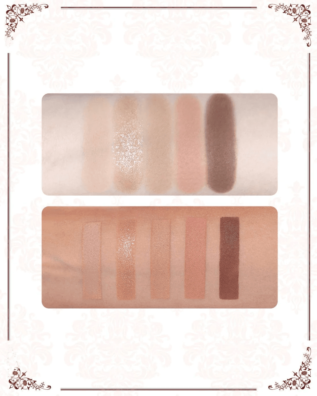 FLOWER KNOWS – STRAWBERRY ROCOCO 5 COLOR EYESHADOW PALETTE (02 Sweet Canneles)