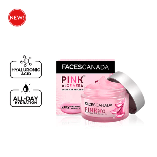 Faces Canada - Pink Aloe Vera Overnight Replenish Gel (50g)