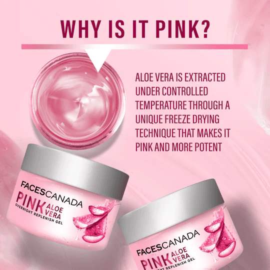 Faces Canada - Pink Aloe Vera Overnight Replenish Gel (50g)