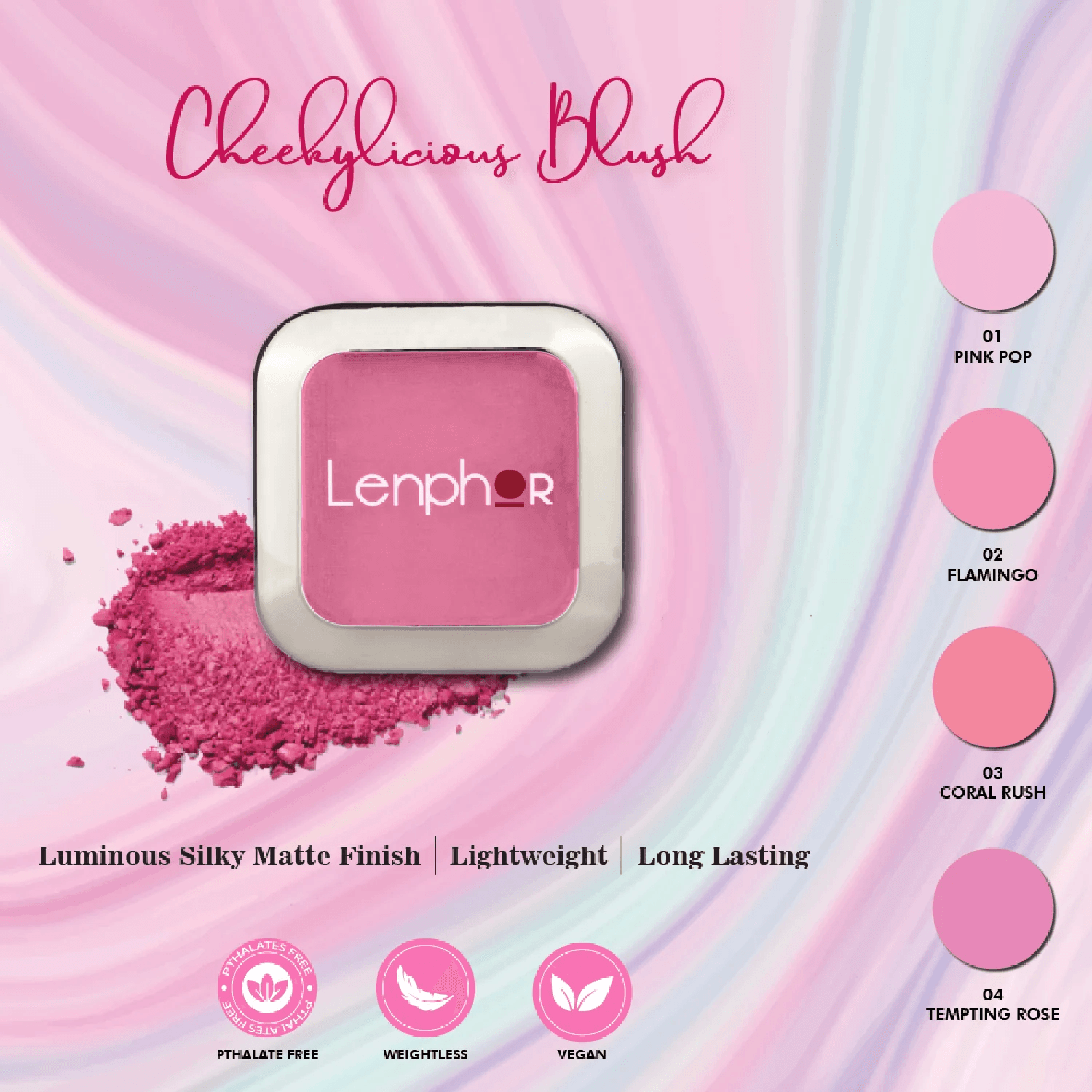 Lenphor - Cheekylicious Powder Blush (5.2g)