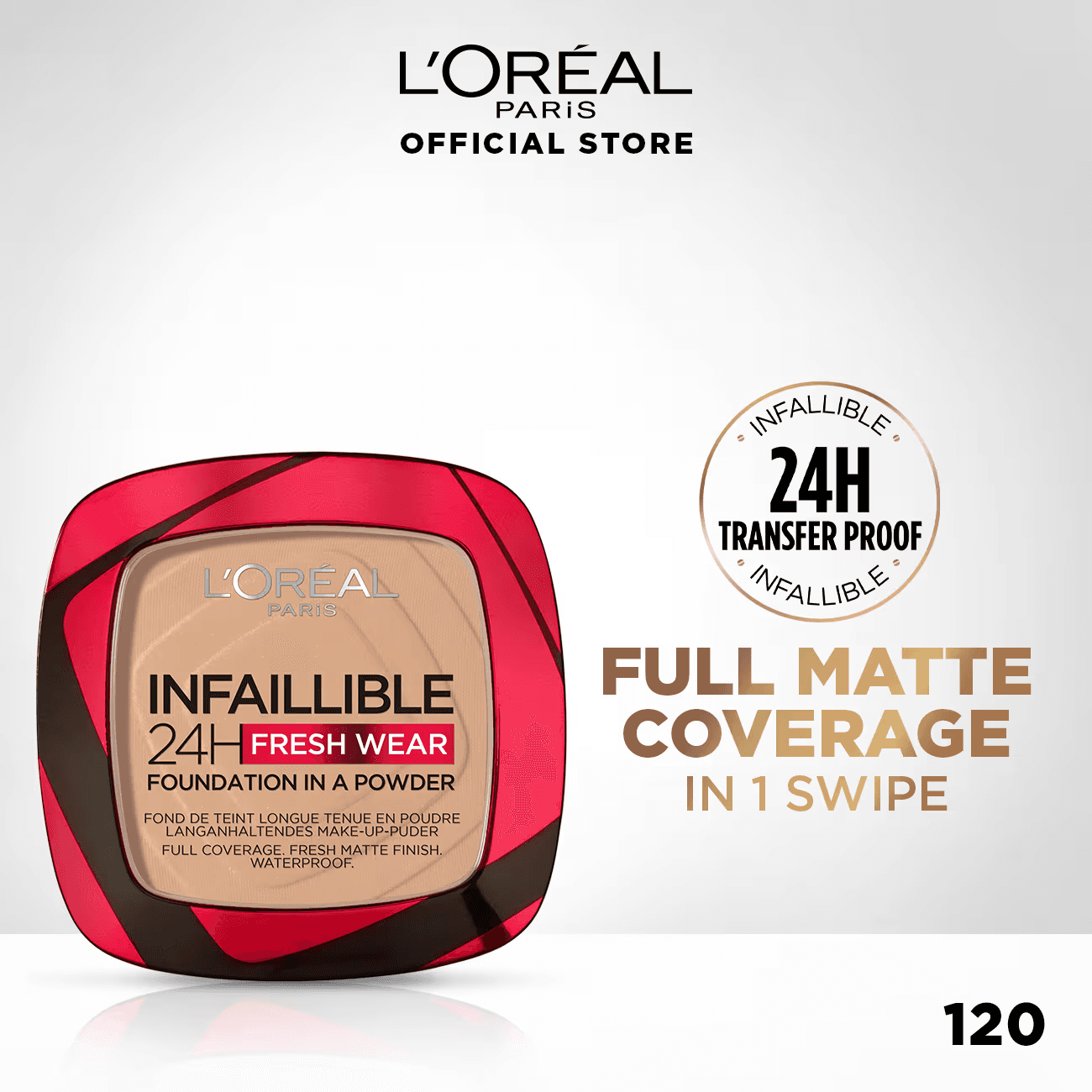 Loreal Paris - Infallible 24H Fresh Wear Foundation in a Powder ((9g)