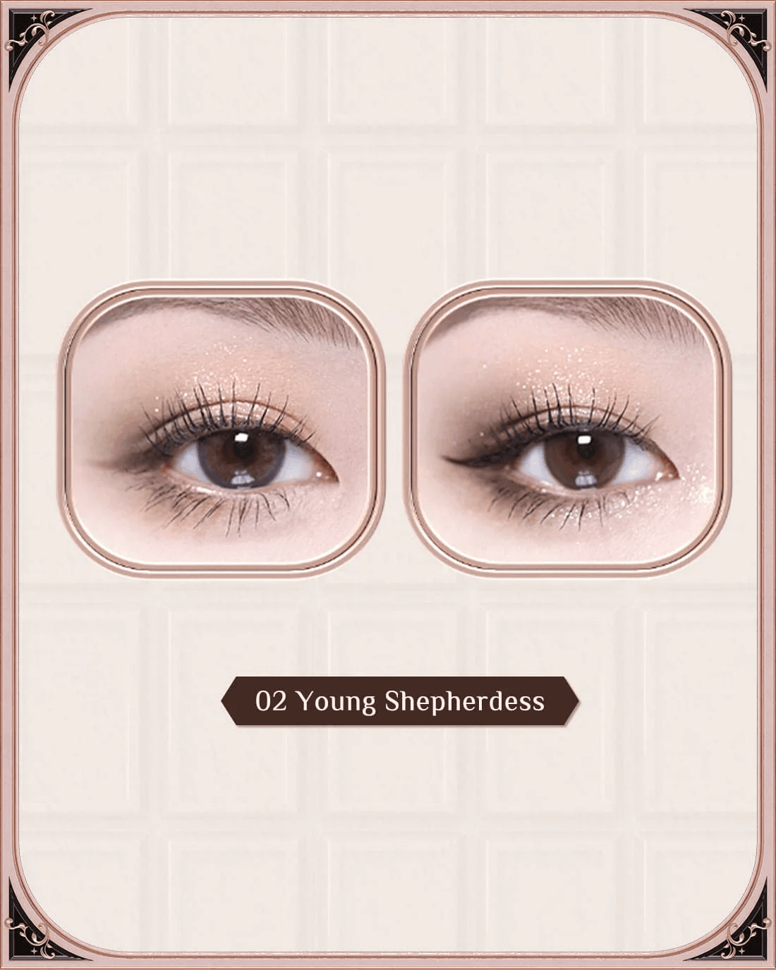 FLOWER KNOWS – CHOCOLATE WONDER-SHOP EIGHT-COLOR EYESHADOW PALETTE (02 Young Shepherdess)
