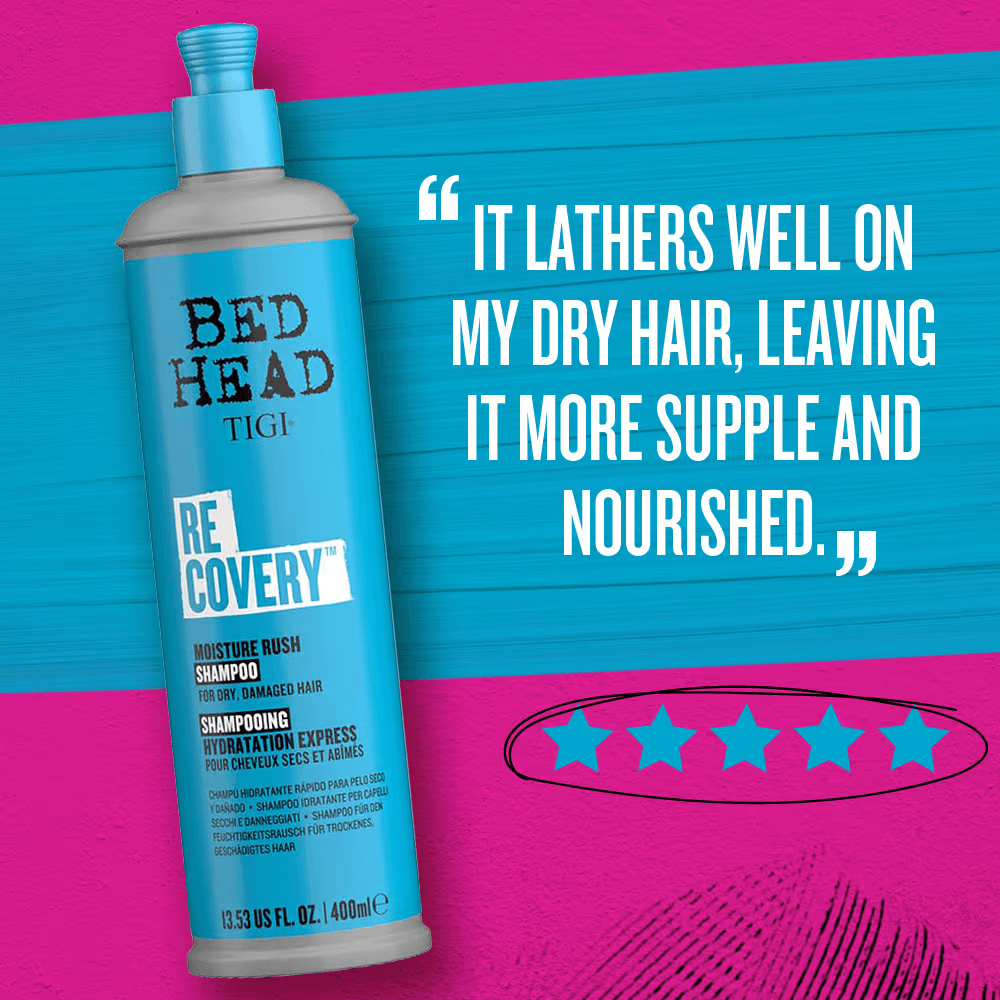 TIGI Bed Head - Recovery Moisture Rush Shampoo For Dry & Damaged Hair (400mL)