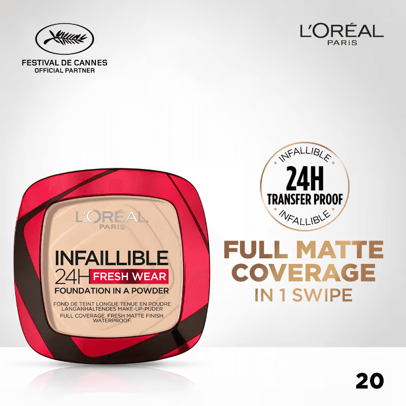 Loreal Paris - Infallible 24H Fresh Wear Foundation in a Powder ((9g)