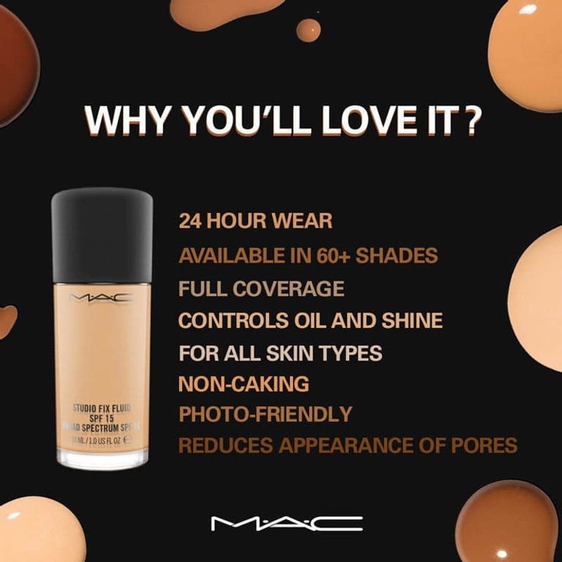 MAC - STUDIO FIX FLUID SPF 15 FOUNDATION