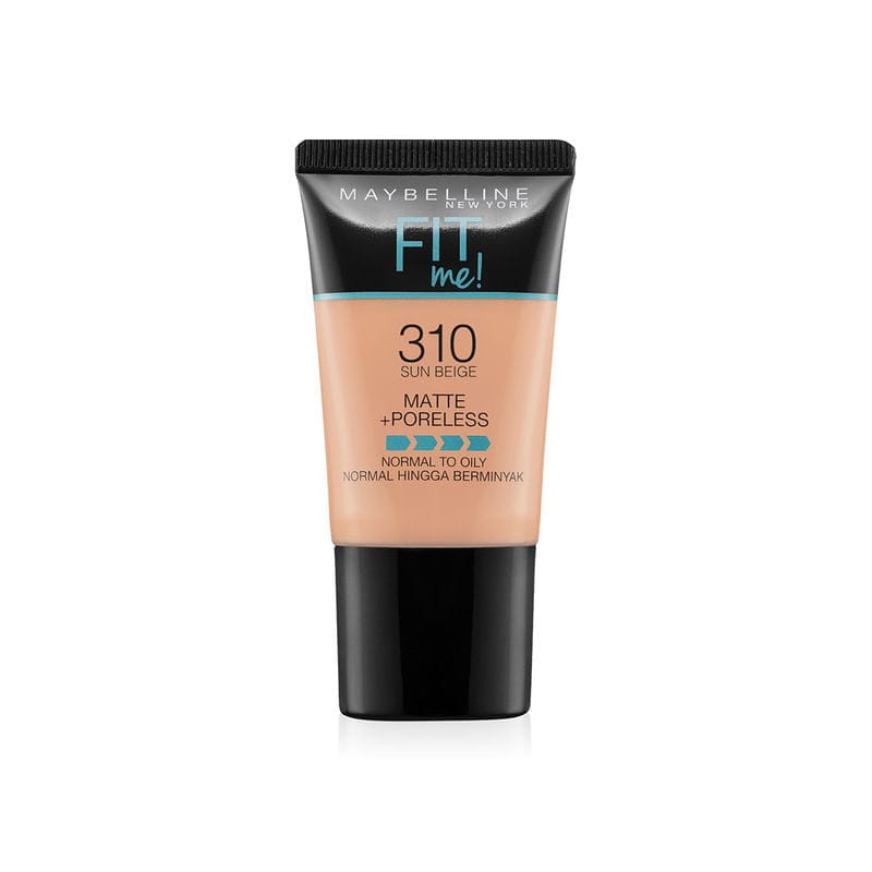 Maybelline New York Fit Me Matte+Poreless Liquid Foundation Tube SPF 22 (18mL)