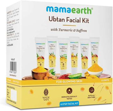 Mamaearth – Ubtan Facial Kit (6 Step Facial Kit )