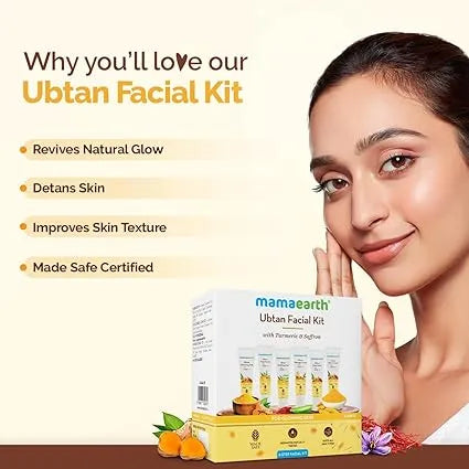 Mamaearth – Ubtan Facial Kit (6 Step Facial Kit )