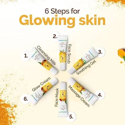 Mamaearth – Ubtan Facial Kit (6 Step Facial Kit )