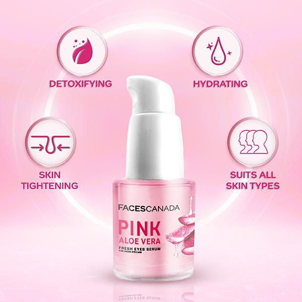 FACES CANADA - Pink Aloe Vera Fresh Eyes Serum (15mL)
