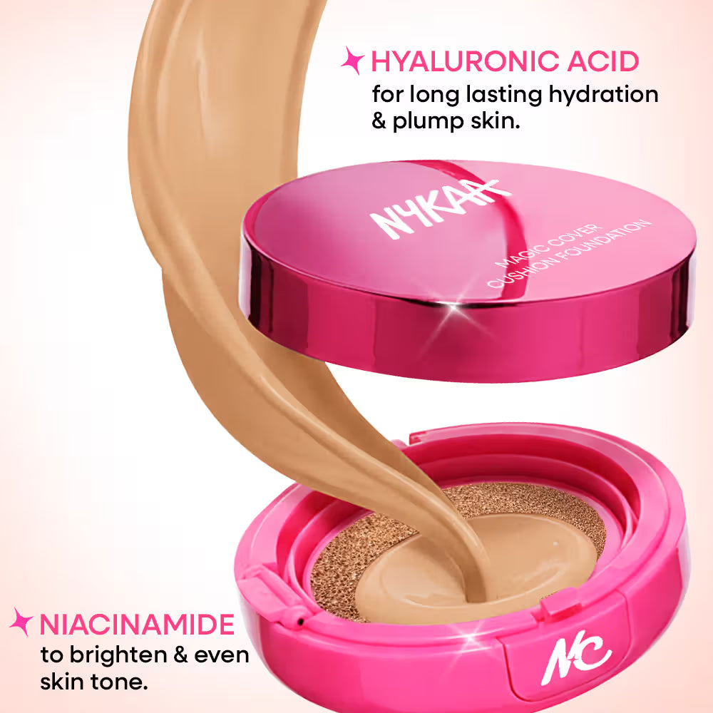 Nykaa - Magic Cover Cushion Foundation Spf50 Pa+++ (15ml)
