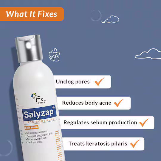 Fixderma - Salyzap Acne Body Wash - (200ml)