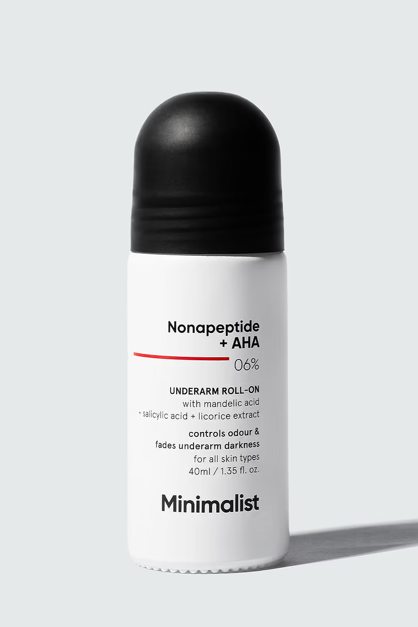 Minimalist - Nonapeptide + AHA 06% Underarm Roll - On (40ML)