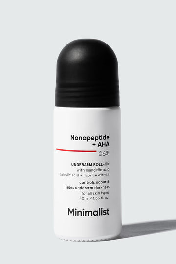 Minimalist - Nonapeptide + AHA 06% Underarm Roll - On (40ML)