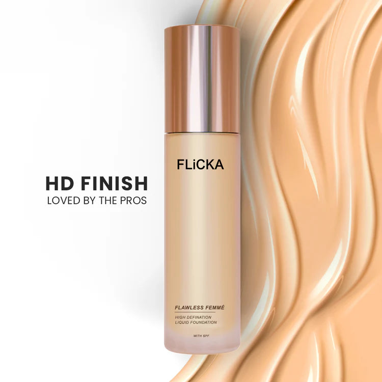 Flicka - Flawless Femme High Definition Liquid Foundation With Spf (30ML)