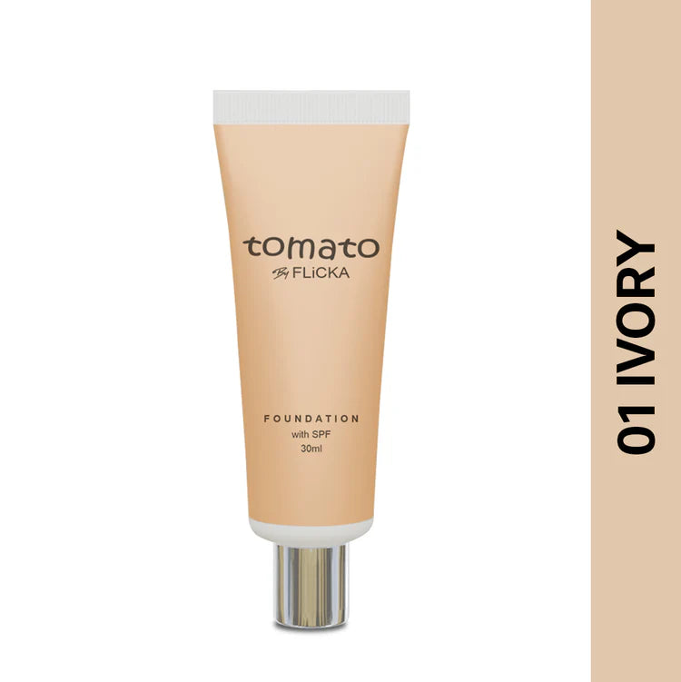 Flicka - Tomato Foundation With Spf (30ML)