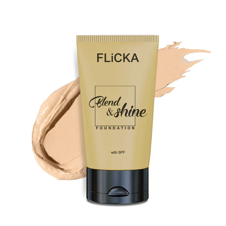 Flicka - Blend & Shine With Spf Foundtion (30ML)