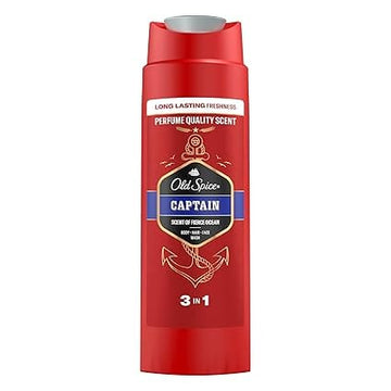 Old Spice - Captain Scent Of Fierce Ocean 3 In 1 Body , Hair , Face Wash (400ML)
