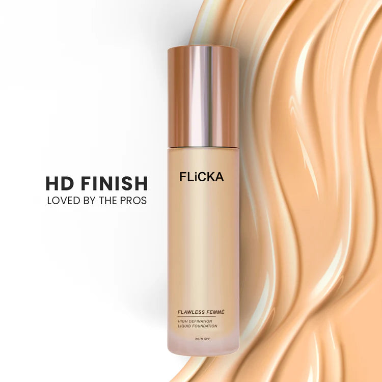Flicka - Flawless Femme High Definition Liquid Foundation With Spf (30ML)