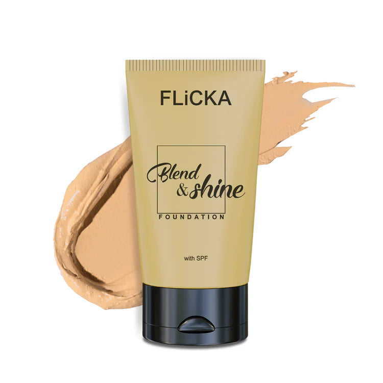 Flicka - Blend & Shine With Spf Foundtion (30ML)