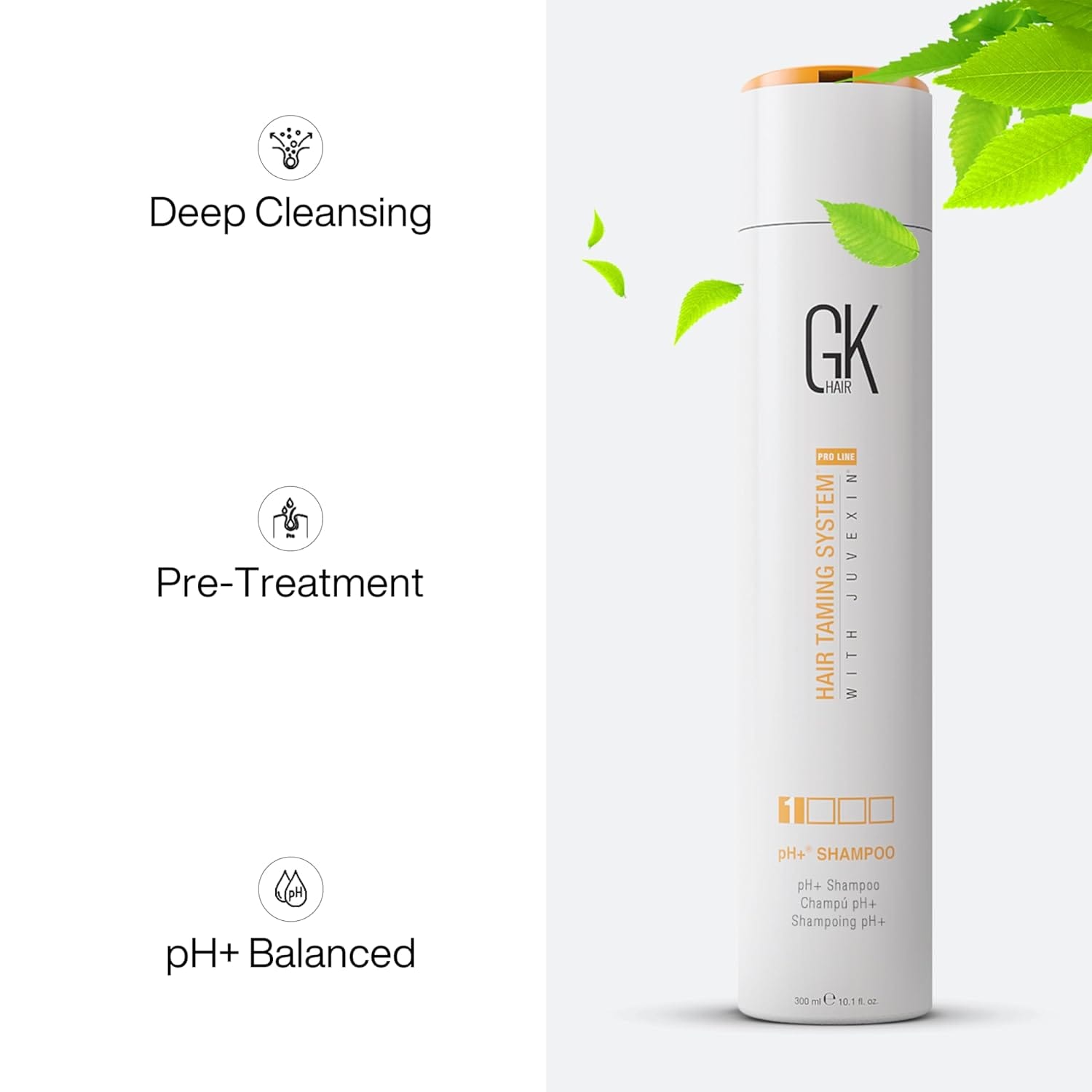 GK Hair - Hair Taming System 1 pH+ Shampoo (300ML)