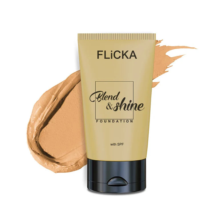 Flicka - Blend & Shine With Spf Foundtion (30ML)