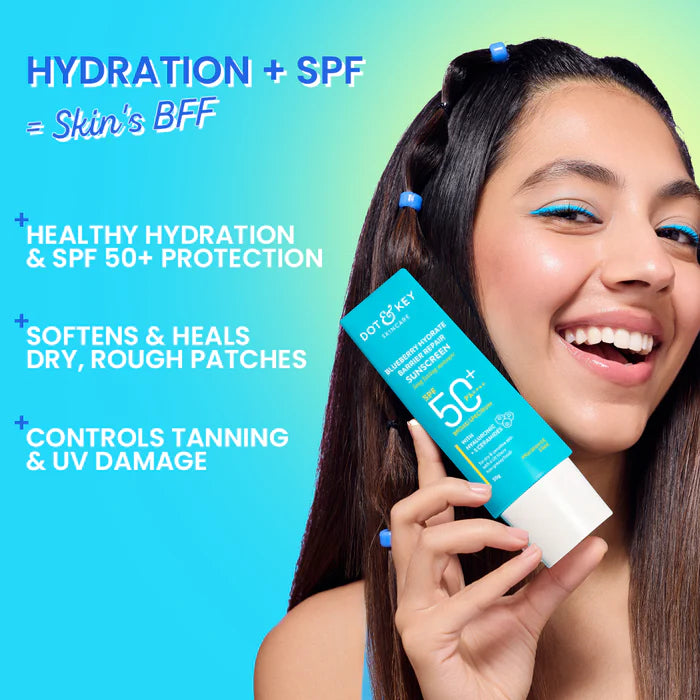 Dot & Key - Blueberry Hydrate Barrier Repair Sunscreen SPF 50 PA++++ (80g)