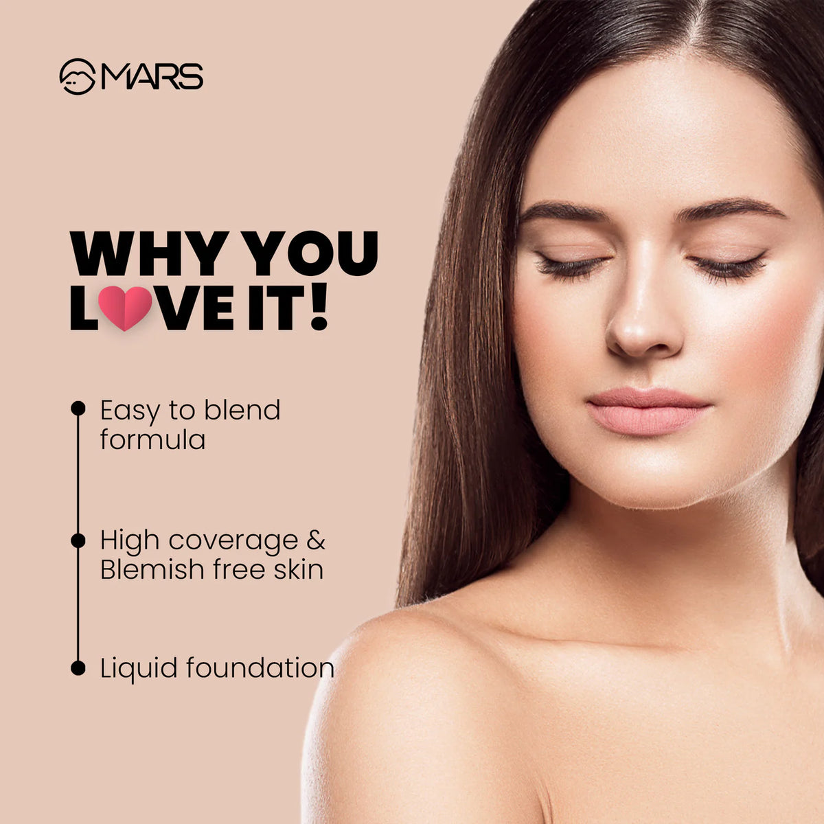 Mars - Foundation High Coverage Formula (40ML)