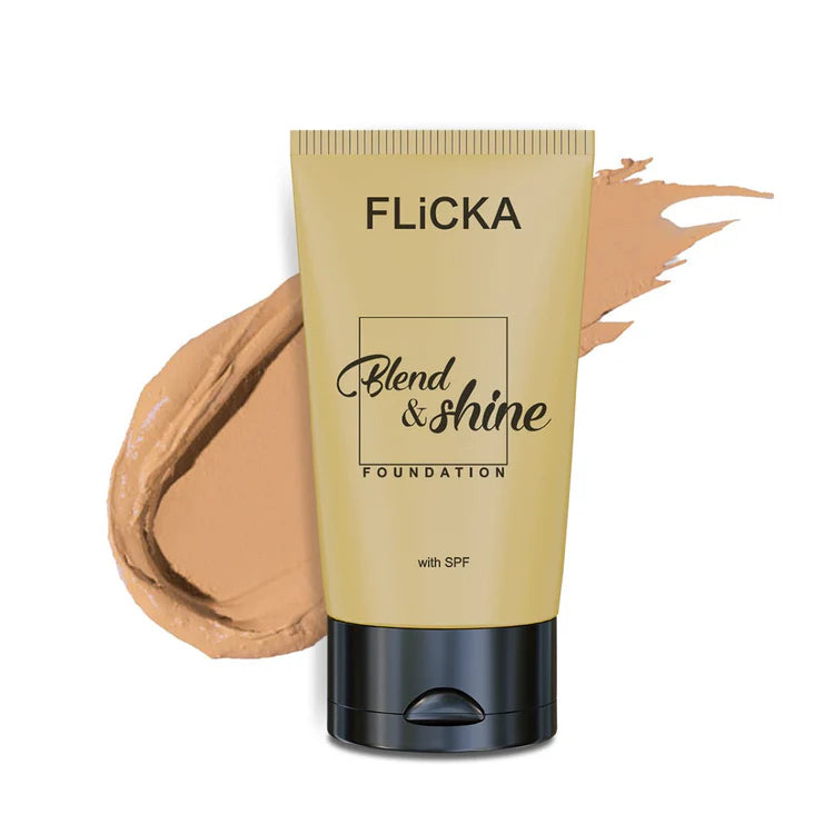 Flicka - Blend & Shine With Spf Foundtion (30ML)