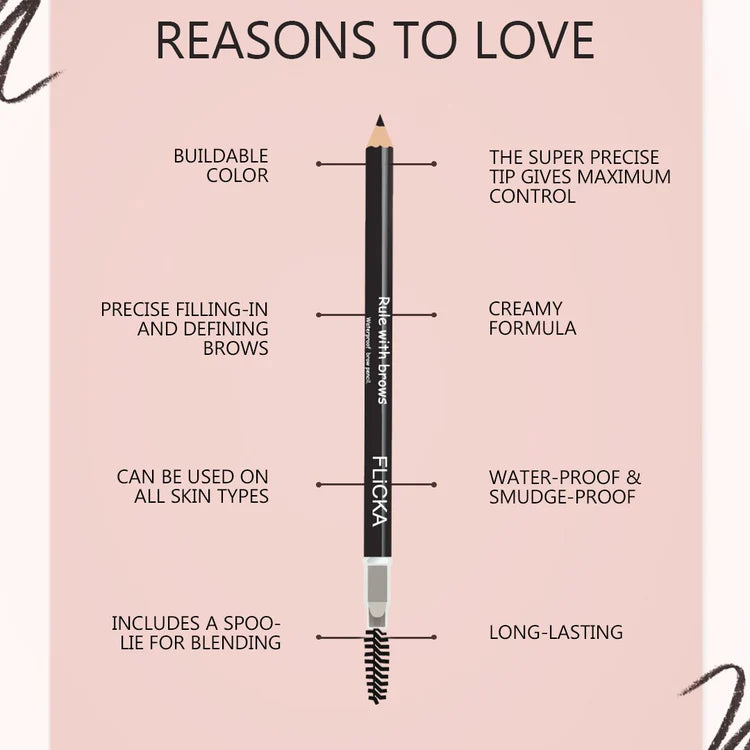 Flicka - Rule With Brows Waterproof Brow Pencil