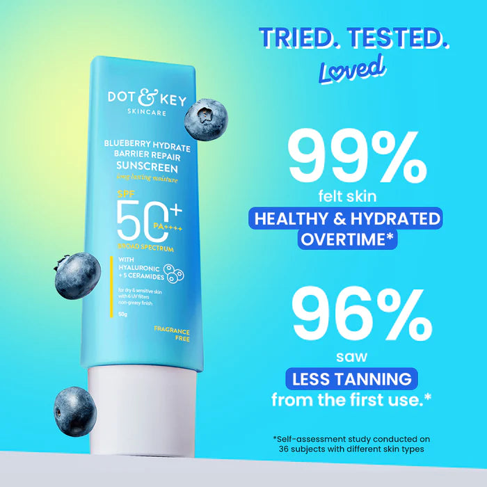 Dot & Key - Blueberry Hydrate Barrier Repair Sunscreen SPF 50 PA++++ (80g)