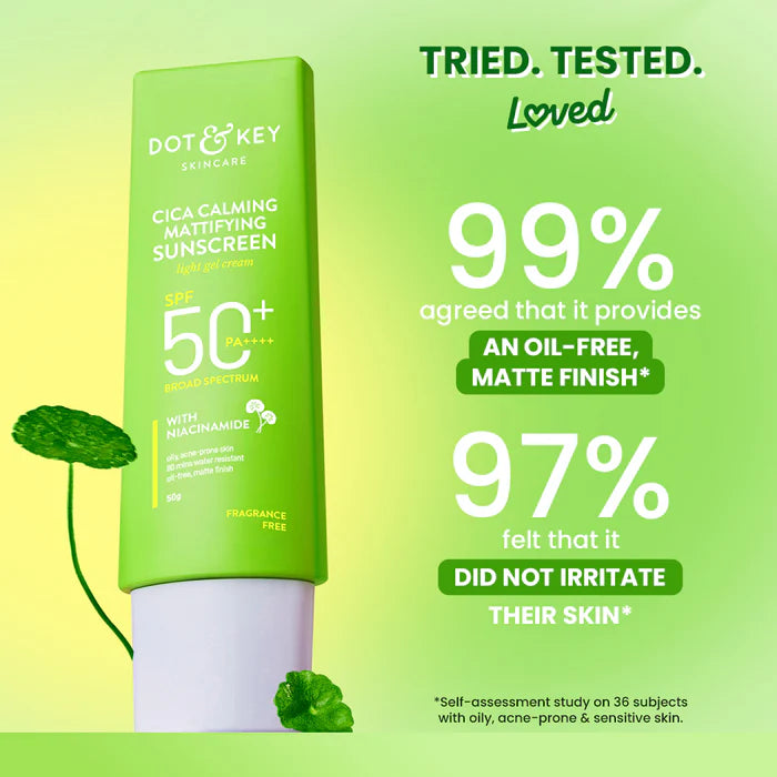 Dot & Key - Cica Calming Mattifying Sunscreen SPF 50 PA++++ (80g)
