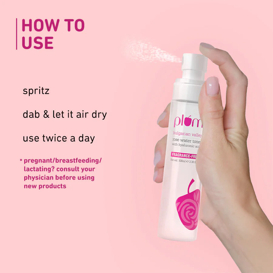 Plum - Bulgarian Valley Rose Water Toner With Hyaluronic Acid (100ML)