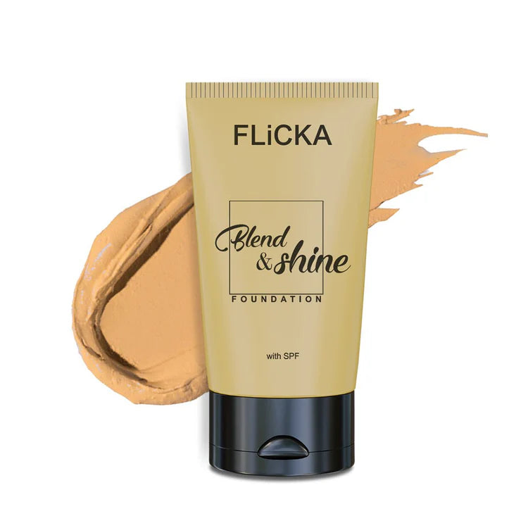 Flicka - Blend & Shine With Spf Foundtion (30ML)