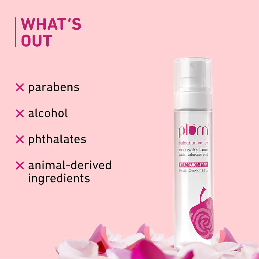 Plum - Bulgarian Valley Rose Water Toner With Hyaluronic Acid (100ML)