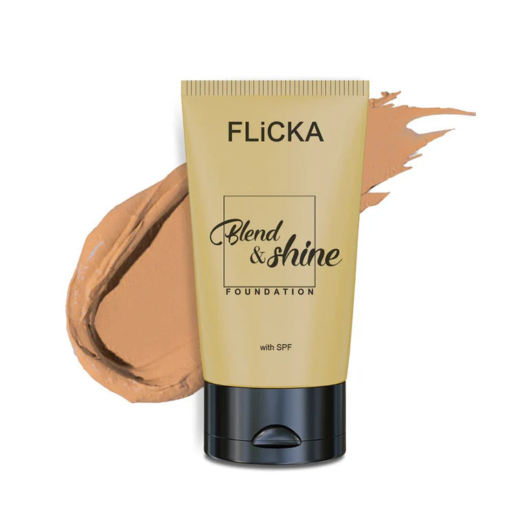 Flicka - Blend & Shine With Spf Foundtion (30ML)