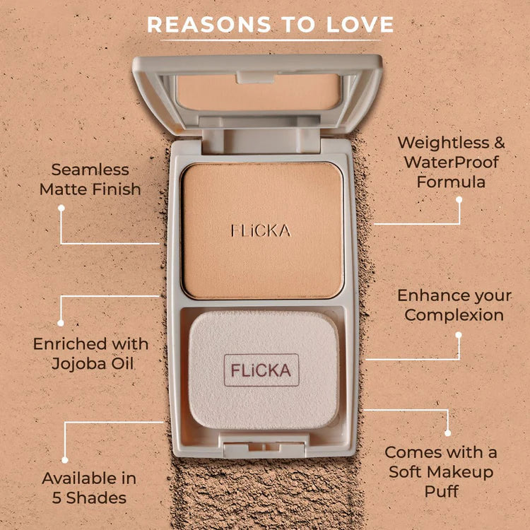Flicka - Dap & Dance Pressed Powder (10gm)