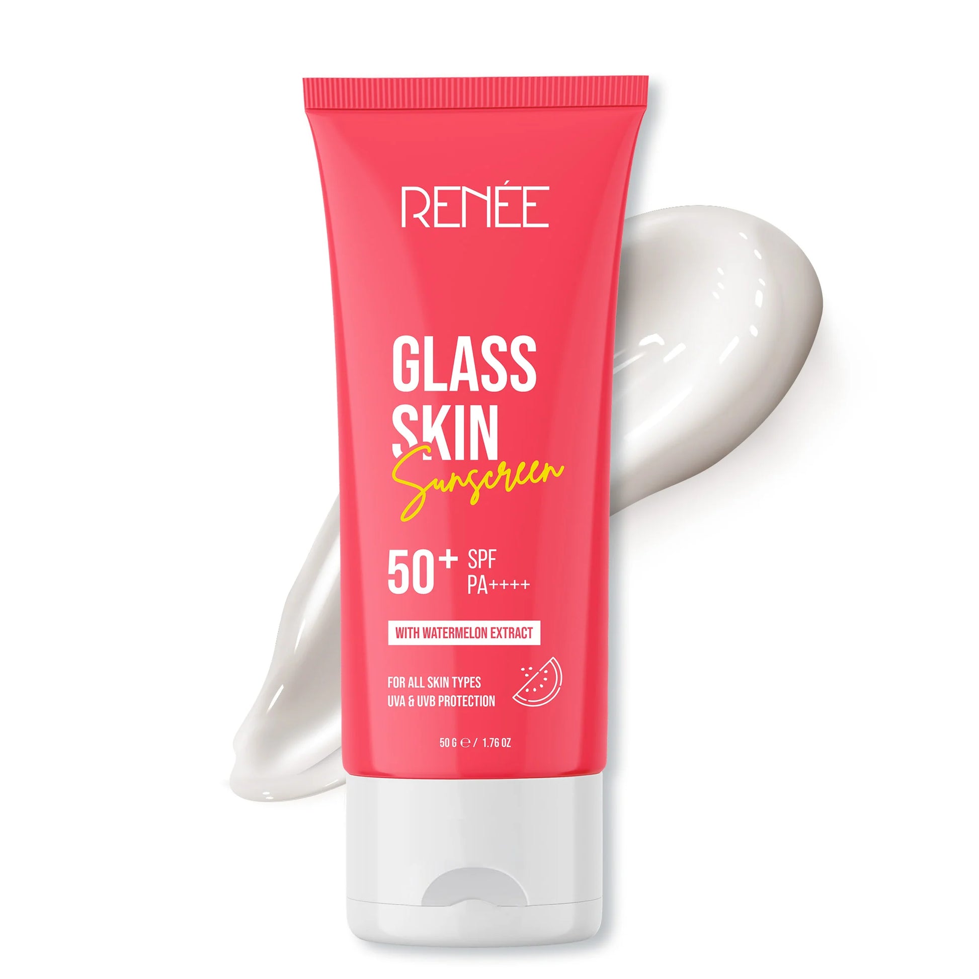 Renee - Glass Skin Sunscreen 50+ SPF With Watermelon Extract (50g)