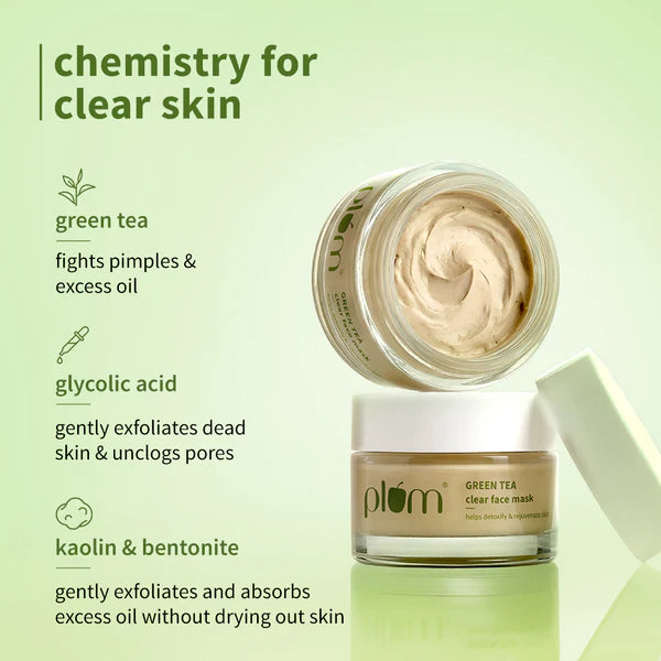 Plum – Green Tea Clear Face Mask (60g)