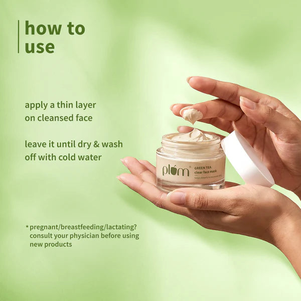 Plum – Green Tea Clear Face Mask (60g)