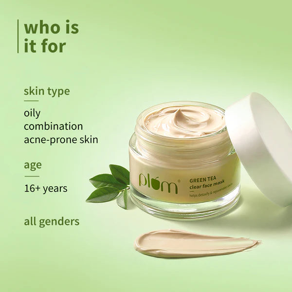 Plum – Green Tea Clear Face Mask (60g)