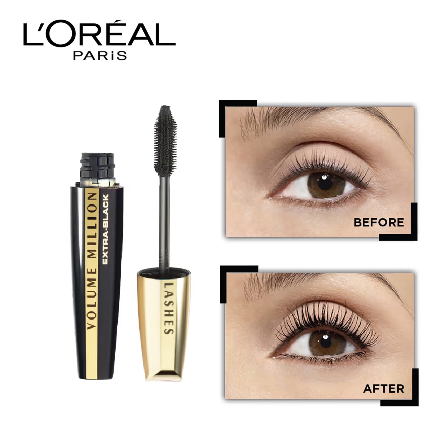 Loreal Paris - Volume Million Lashes Extra Black Mascara (10.7ml)