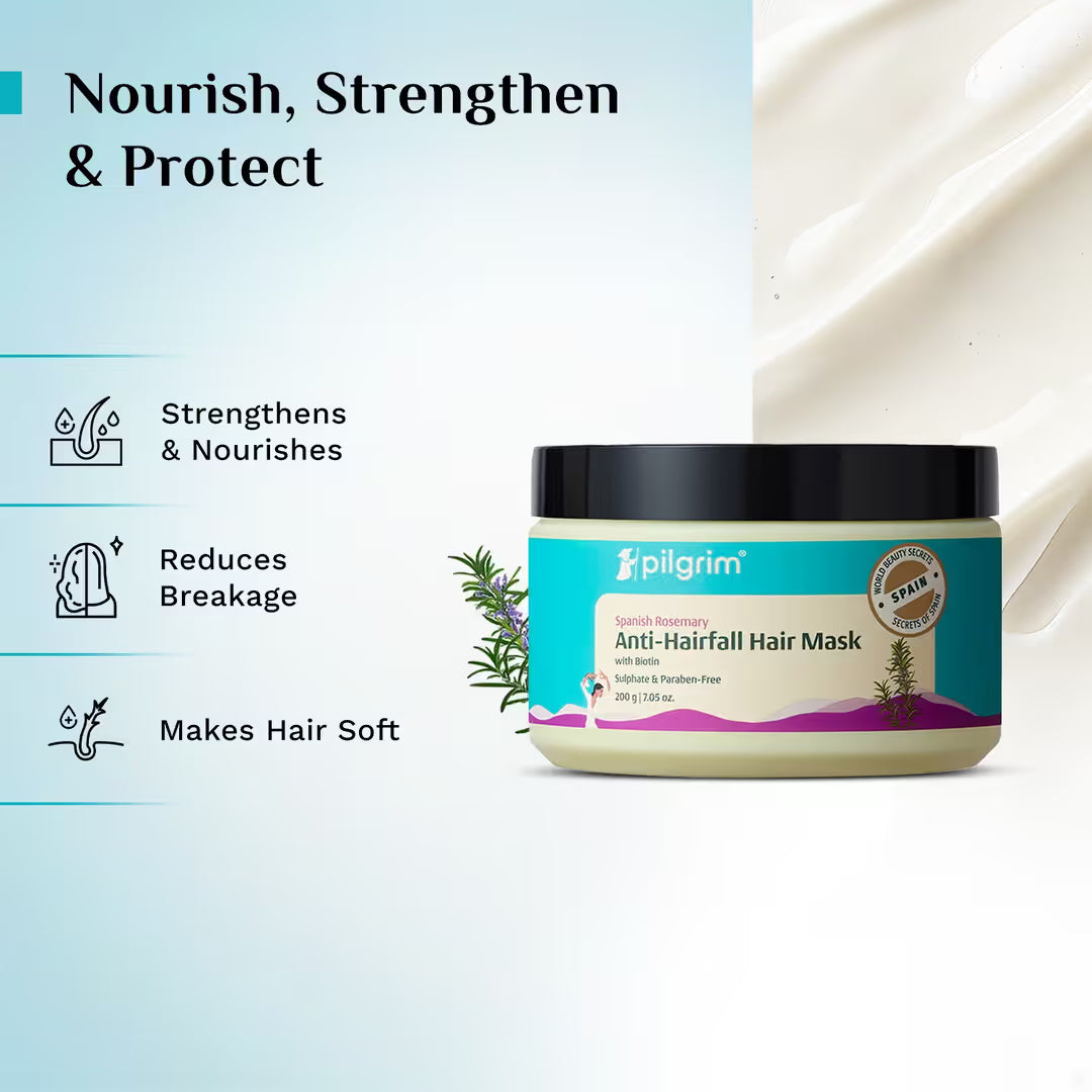 Pilgrim - Spanish Rosemary Anti-Hairfall Hair Mask (200g)