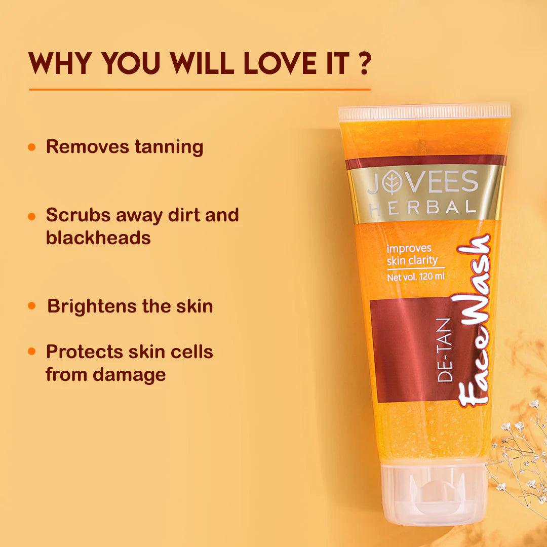 Jovees – De – Tan Face Wash (120ml)