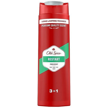 Old Spice - Restart Fresh Scent 3 In 1 Body , Hair , Face Wash (400ML)