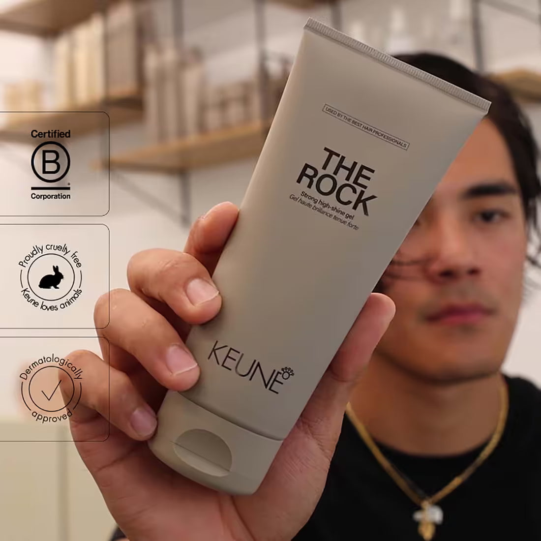 Keune - The Rock Strong High Shine Hair Gel (200ml)