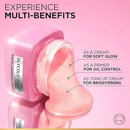 Loreal Paris – Glycolic Bright Matte Luminizing Cream (50ml)